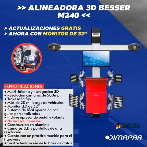 Alineadora 3D M240 Besser - Imagen 2