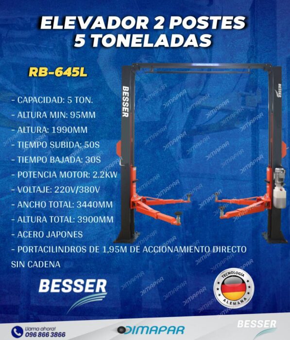 Elevador Besser de 5TON - Imagen 2